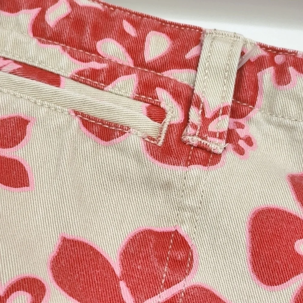 Tilt Hawaiian Plumeria Print Shorts Festival Floral Beach Colorful